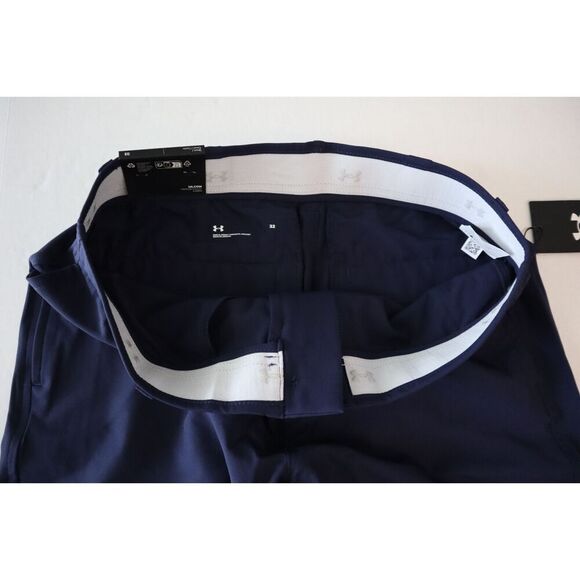 Under Armour 1377302-410 Men's Sz 32 Navy Blue 10" Golf Shorts - Picture 3 of 10